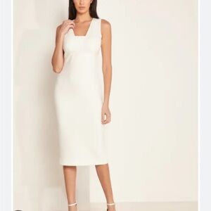 New with tags. Ted Baker Astrid Seam Detail Pencil Dress in ivory